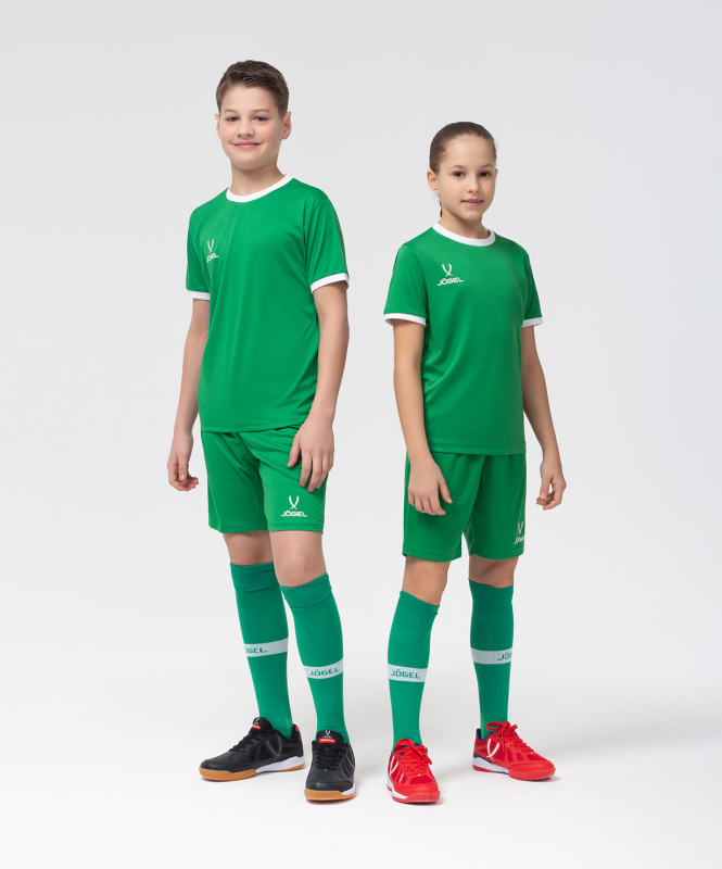 Шорты игровые CAMP Classic Shorts, зеленый/белый, детский, размер YXXS, Jögel УТ-00016216