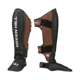 Защита голень-стопа Force 3D inject foam KK Чёрно-коричневый Green Hill CNSGK-980 S