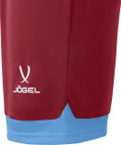Шорты игровые DIVISION PerFormDRY Union Shorts, гранатовый/голубой/белый, Jögel ЦБ-00000998