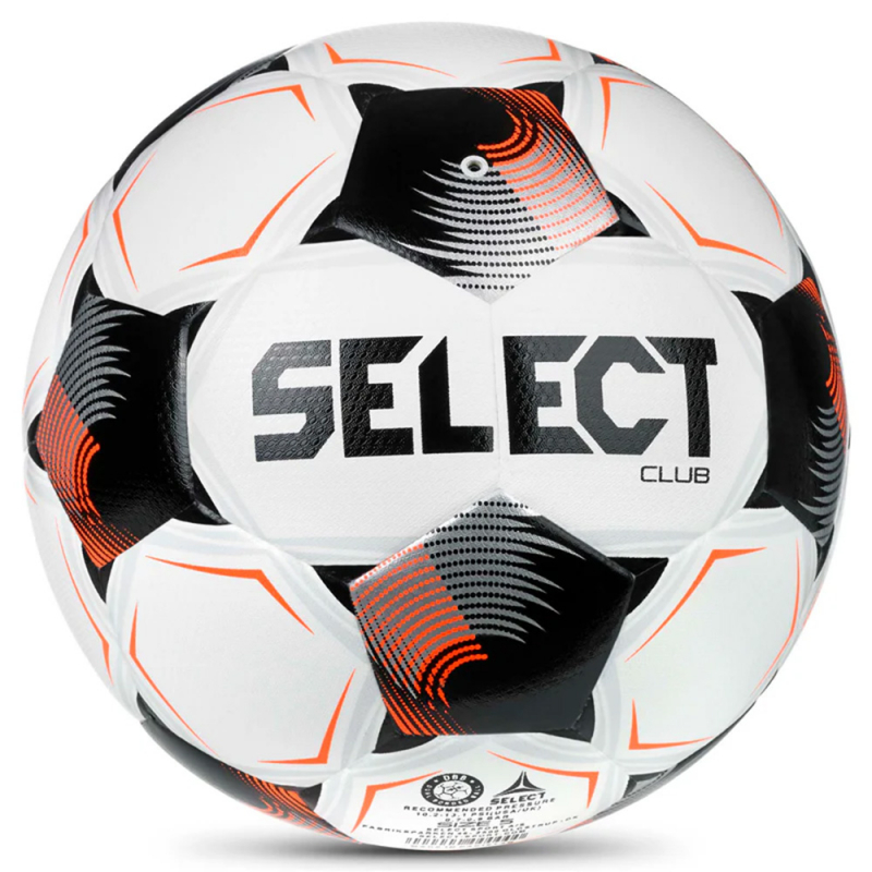 Мяч футб. SELECT Club DB V26, 0864171012, размер 4, FIFA Basic, 32п, ТПУ, термо+маш.сш, бело-черно-оранж