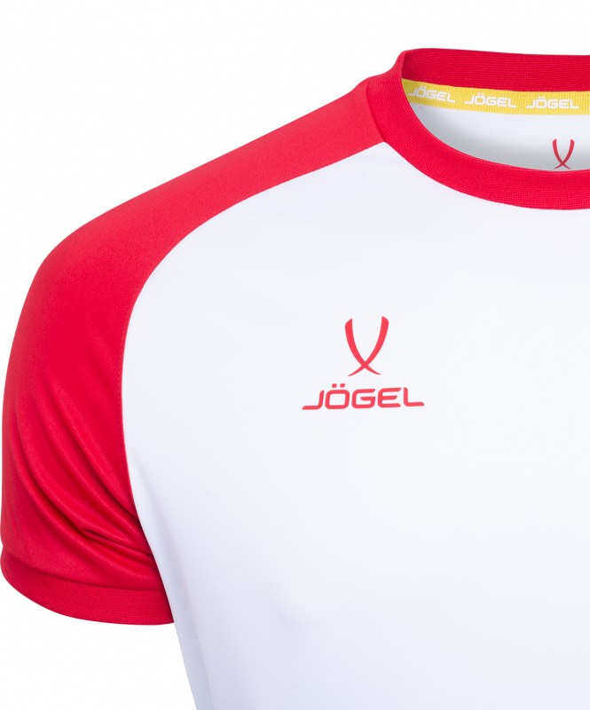 Футболка игровая CAMP Reglan Jersey, белый/красный, детский, размер XS, Jögel УТ-00016196