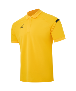 Поло CAMP 2 Poly Polo, желтый/черный, размер L, Jögel ЦБ-00004730