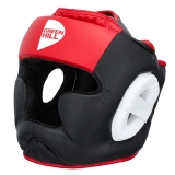 Боксерский шлем POISE черно-красный Green Hill HGP-9015 L