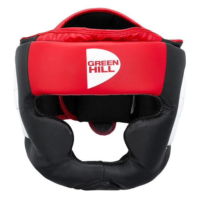 Боксерский шлем POISE черно-красный Green Hill HGP-9015 L