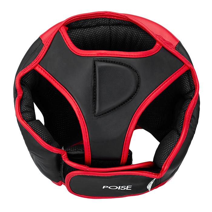 Боксерский шлем POISE черно-красный Green Hill HGP-9015 L