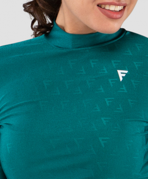 Женская футболка с длинным рукавом Majesty  emerald FA-WL-0201-EML, изумрудный, FIFTY