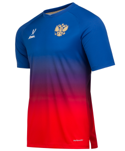 Футболка разминочная JOGEL NATIONAL PerFormDRY Pre-Match Tee, сине-красный, размер L ЦБ-00003111