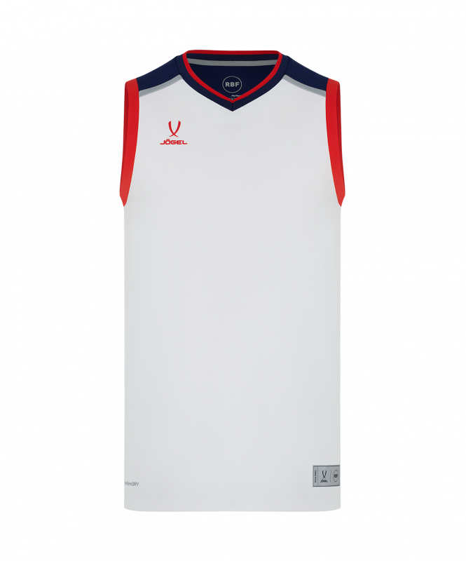 Майка баскетбольная JOGEL DIVISION PerFormDRY RBF Jersey, белый, размер XXXL ЦБ-00004252
