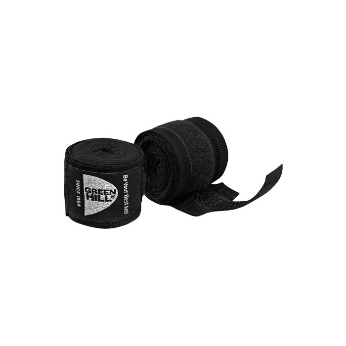 Эластичные боксерские бинты черные Green Hill BP-6232 4,5 м