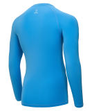 Футболка компрессионная с длинным рукавом PerFormDRY Baselayer LS Tee, голубой, размер XXXL, Jögel ЦБ-00004127