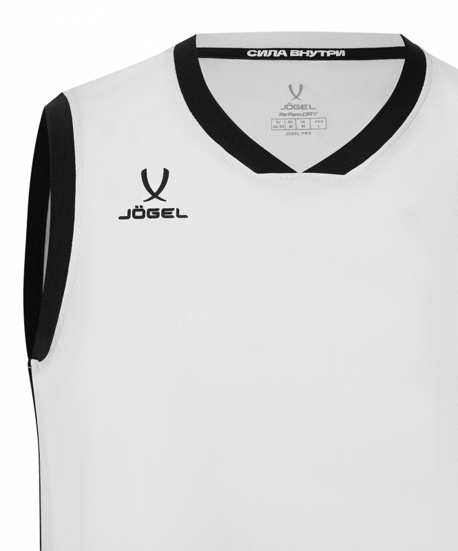 Майка баскетбольная JÖGEL DIVISION PerFormDRY Jersey 00, белый, размер S ЦБ-00006823