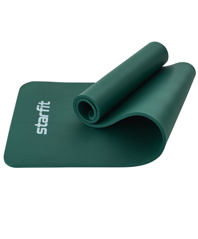 Коврик для йоги и фитнеса FM-301, NBR, 183x61x1.2 см, изумрудный, Starfit ЦБ-00001751