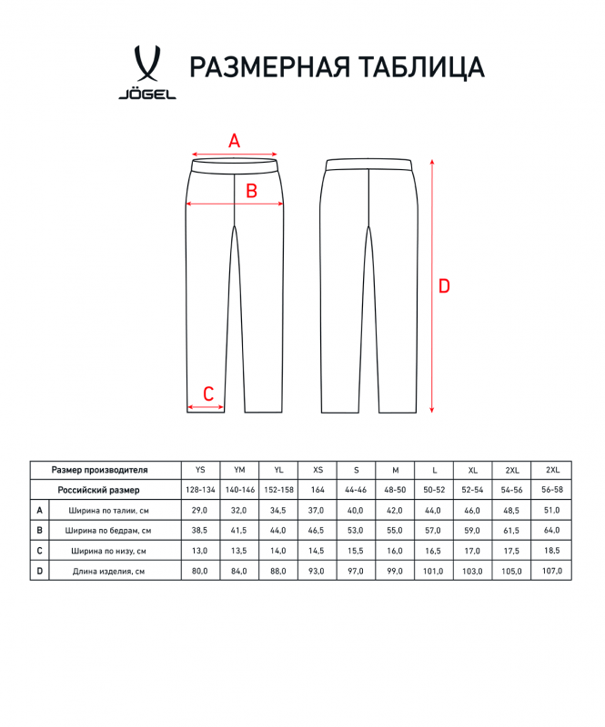 Брюки спортивные DIVISION PerFormDRY Pre-match Knit Pants, темно-синий, детский, размер YL, Jögel УТ-00020952