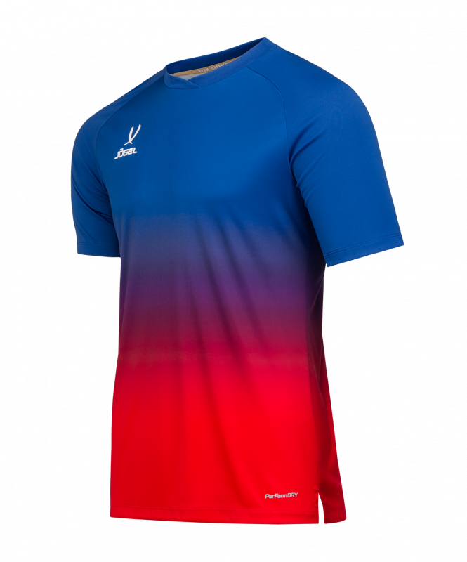 Футболка тренировочная JOGEL NATIONAL PerFormDRY Pre-Match Tee, сине-красный, размер XL ЦБ-00003542