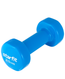 Гантель виниловая DB-101 2.5 кг, синий, Starfit УТ-00018824