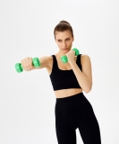 Гантель виниловая STARFIT DB-101 1.5 кг, зеленый ЦБ-00001447