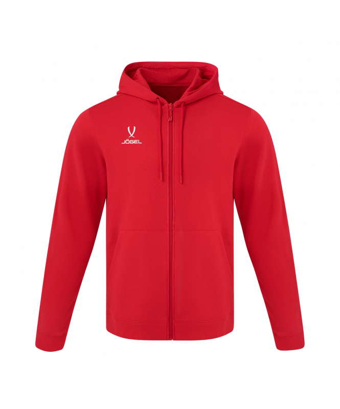 Худи на молнии ESSENTIAL Cotton FZ Hoodie, красный, размер XS, JÖGEL ЦБ-00004787