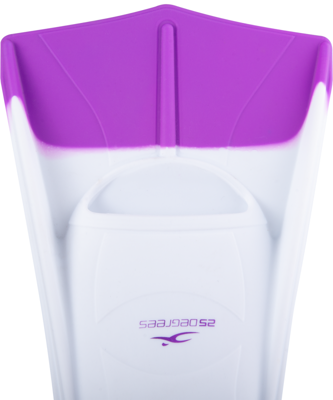 Ласты тренировочные Pooljet White/Purple, XL, 25Degrees