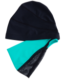Шапочка для плавания Duplo Black/Aquamarine, полиамид, 25Degrees