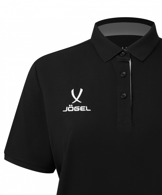 Поло женское JÖGEL PREMIER PerFormDRY CVC Polo W, черный, размер L ЦБ-00004970