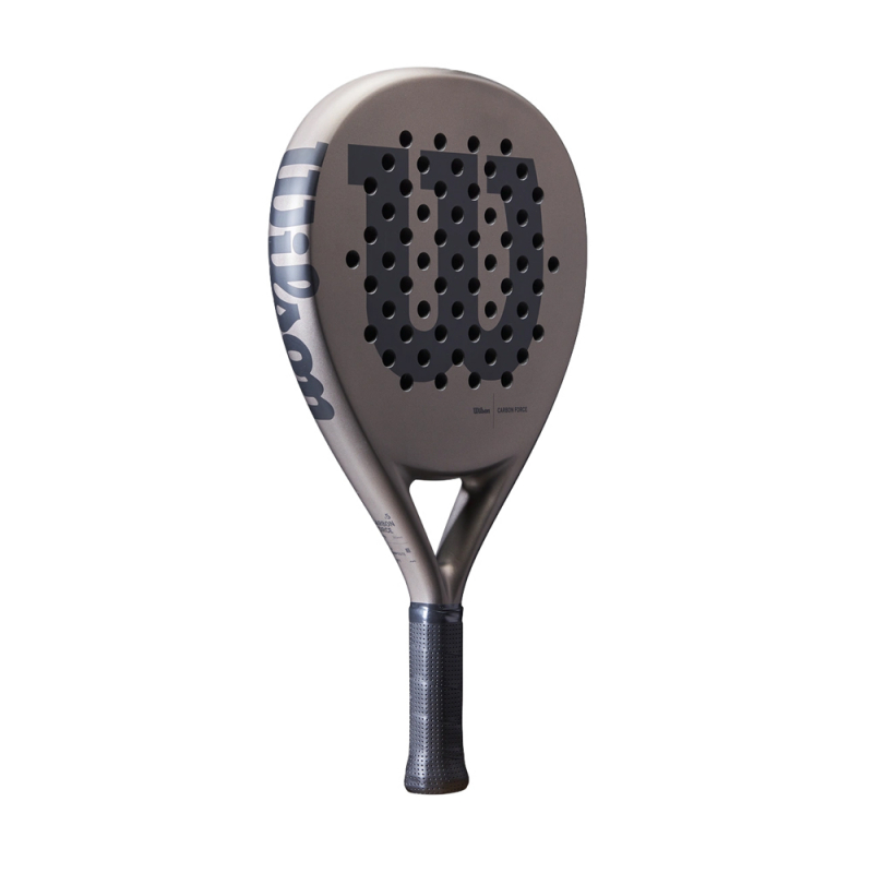 Ракетка для падела WILSON Carbon Force, WR134511U2, для любителей, карбон, серо-черный
