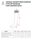 Гетры футбольные CAMP ADVANCED SOCKS, синий/белый, размер 32-34, Jögel УТ-00021445