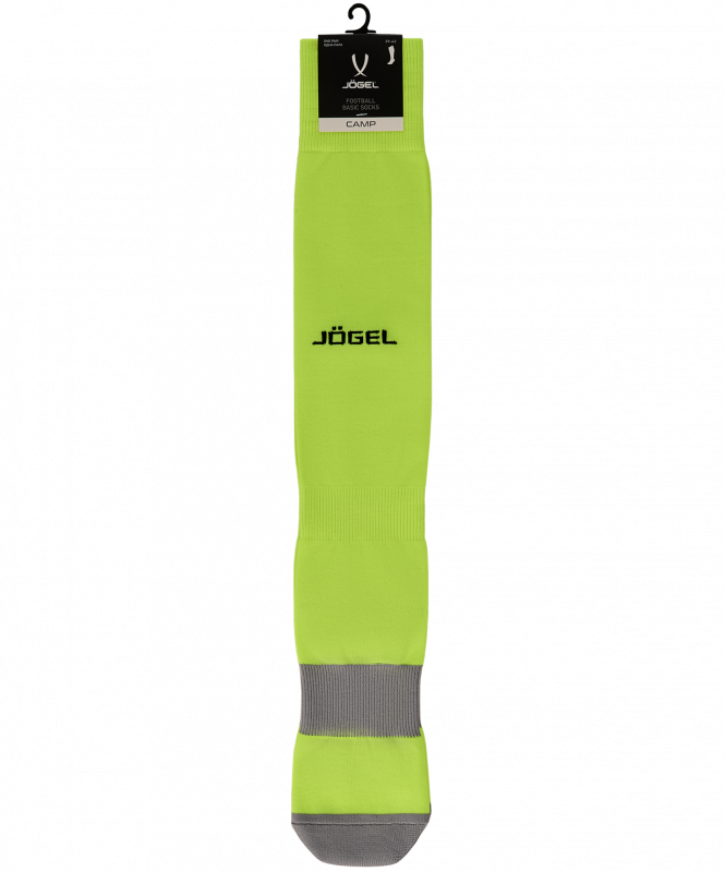 Гетры футбольные CAMP BASIC SOCKS, желтый неон/серый/черный, размер 35-38, Jögel ЦБ-00002841