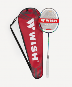 Ракетка для бадминтона WISH Carbon Pro 98, серый/зеленый ЦБ-00004411