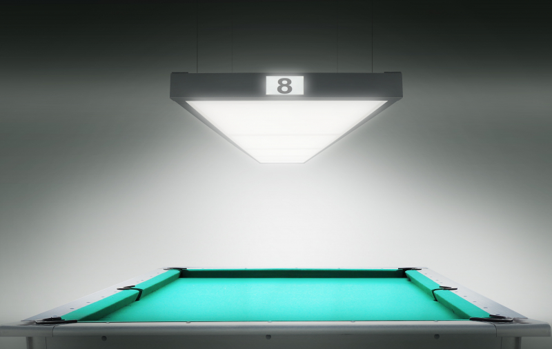 Лампа STARTBILLIARDS Club select 4 секции (Ral 9005 муар (black), Без рассеивателя (комплект) )