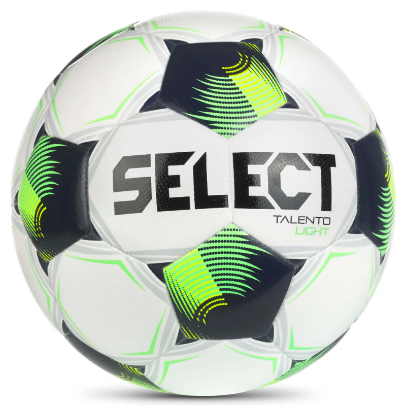 Мяч футб. SELECT Talento DB Light V26, 0773871014 размер 3, 290-310г, 32п, ПУ, гибрид.сш, бело-черно-зел
