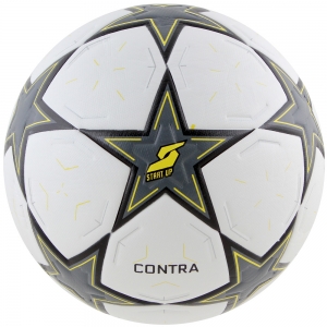 Мяч футбольный Start Up Contra white/black, р5, пу