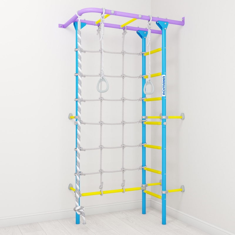 Шведская стенка ROMANA S4 (сиренево-голубой)