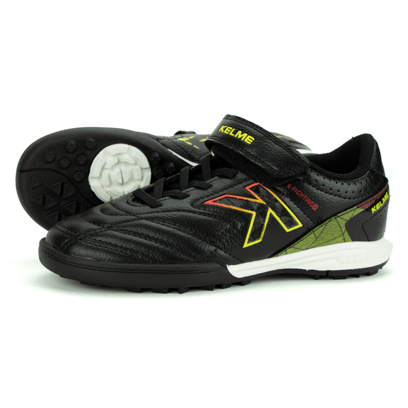 Обувь футб. (многошиповки). дет. KELME (TF), 68833134-000-34, размер 34 (российский размер 33), ПУ, резина, черный