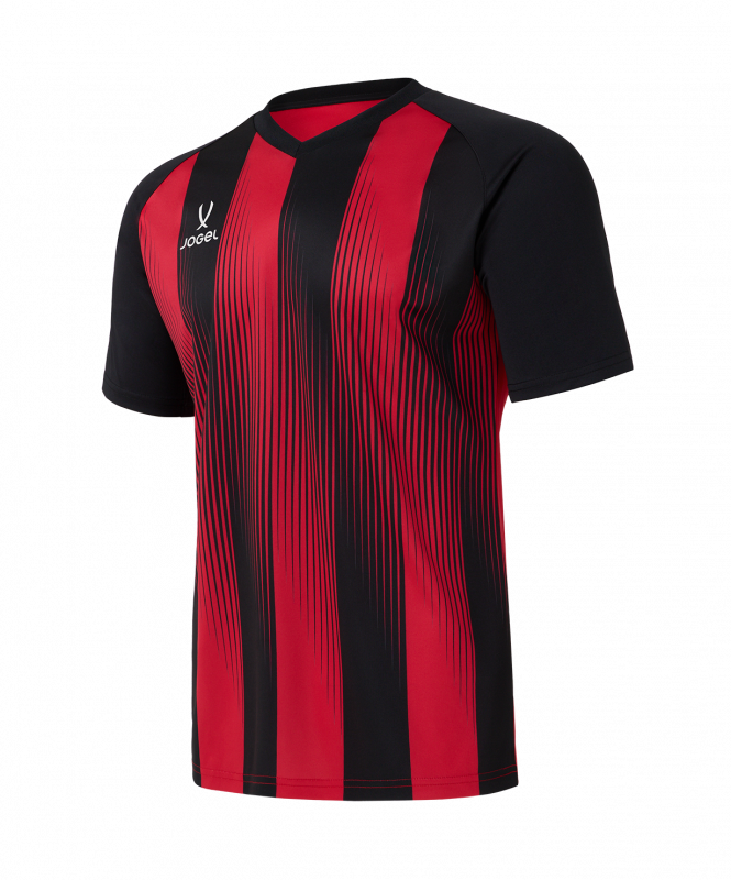 Футболка игровая JOGEL CAMP Striped Jersey, красный/черный, размер XL ЦБ-00007828