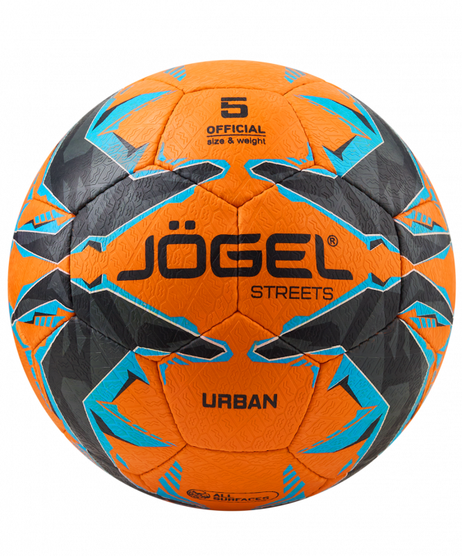 Мяч футбольный Urban №5, оранжевый, Jögel УТ-00021507