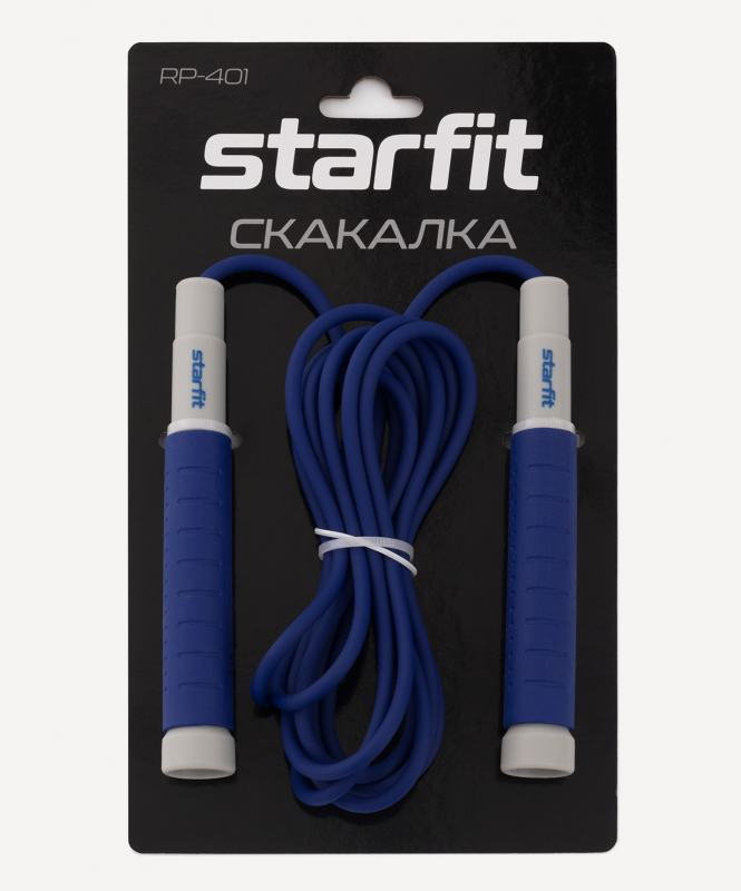 Скакалка RP-401, c силиконовыми ручками, 3 м, синий, Starfit ЦБ-00002943