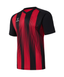 Футболка игровая JOGEL CAMP Striped Jersey, красный/черный, детский, размер YM ЦБ-00007829