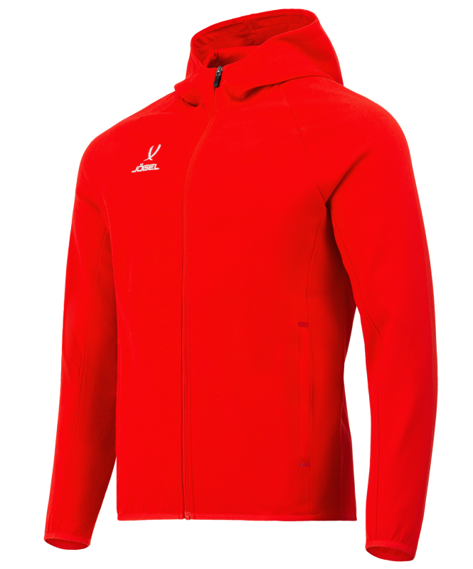 Худи на молнии ESSENTIAL Athlete Hooded FZ Jacket, красный, Jögel ЦБ-00003271