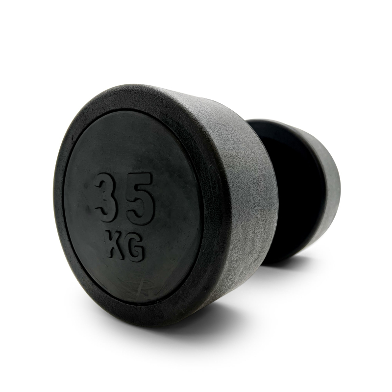 Гантель UNIX Fit PRO круглая обрезиненная 35 кг / шт DBRND35PBK
