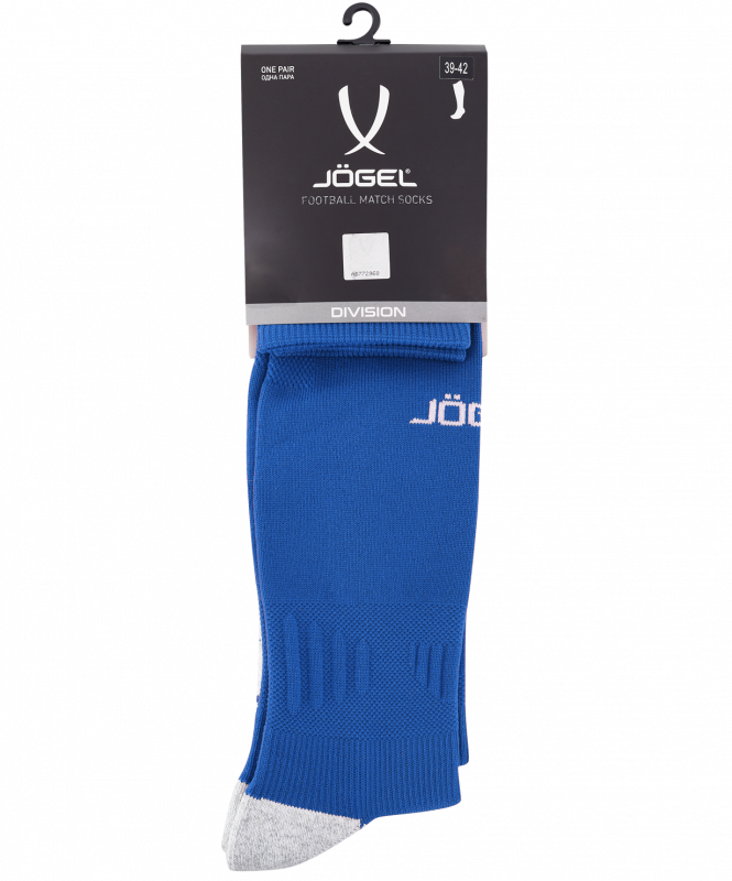 Гетры футбольные Match Socks, синий, размер 35-38, Jögel УТ-00021403