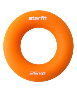 Эспандер кистевой Core ES-404 Кольцо, диаметр 8,8 см, 25 кг, силикогель, оранжевый, Starfit