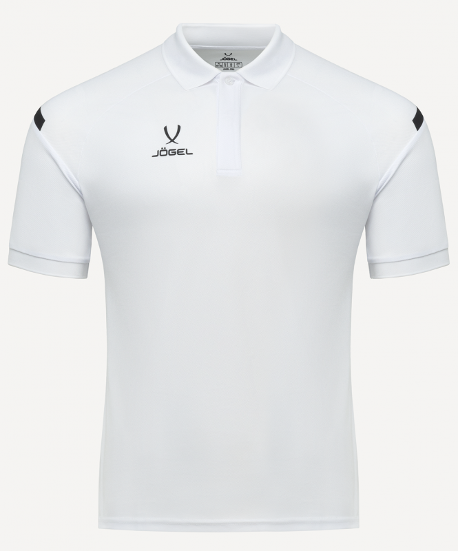 Поло CAMP 2 Poly Polo, белый, детский, размер YL, JÖGEL ЦБ-00005716
