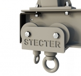Стопор каретки для монорельсы (пара) (Черный (RAL 9005 М)) STECTER 6015