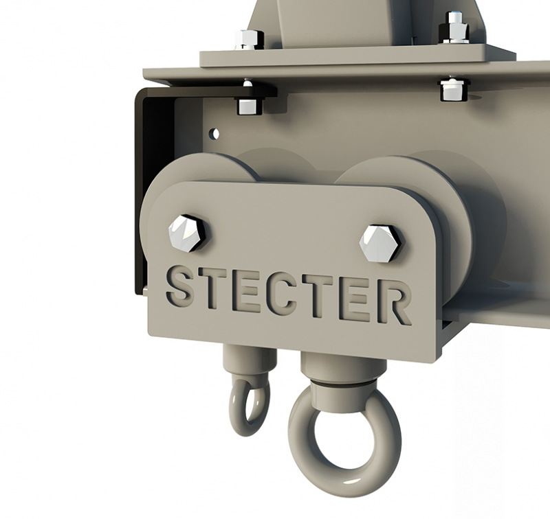 Стопор каретки для монорельсы (пара) (Черный (RAL 9005 М)) STECTER 6015