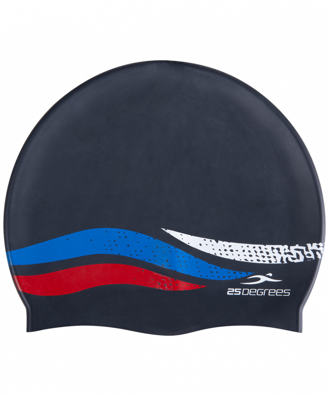 Шапочка для плавания Russia JR Black, силикон, подростковый, 25Degrees УТ-00019579