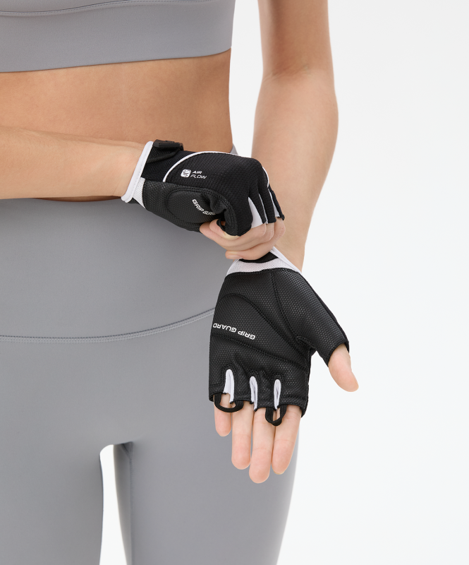 Перчатки для фитнеса WG-202, черный/белый, размер L, Starfit ЦБ-00004447