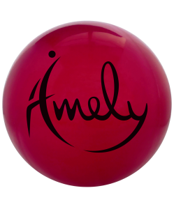 Мяч для художественной гимнастики 19 см, бордовый, Amely