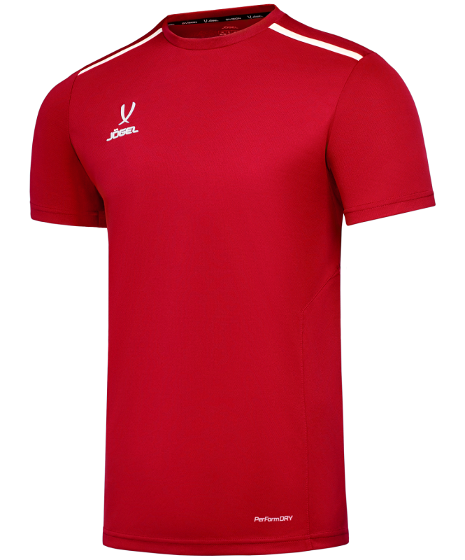 Футболка тренировочная DIVISION Training Tee, красный, размер YM, Jögel ЦБ-00003967