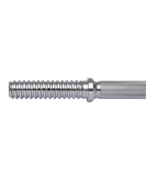 Гриф гантельный BB-107 35 см, d=25 мм, металлический, хромированный, Starfit