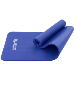 Коврик для йоги и фитнеса FM-301, NBR, 183x61x1.2 см, темно-синий, Starfit УТ-00018920